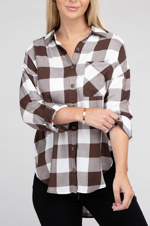 Countryside Plaid Flannel Shirt in Assorted Colors