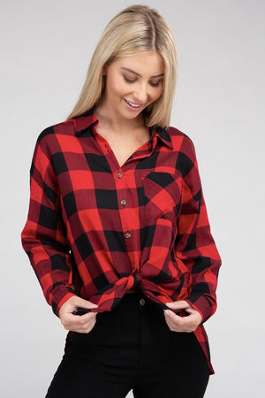 Countryside Plaid Flannel Shirt in Assorted Colors