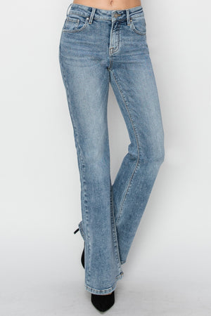 Viviana Mid Rise Bootcut Jeans in Medium Wash