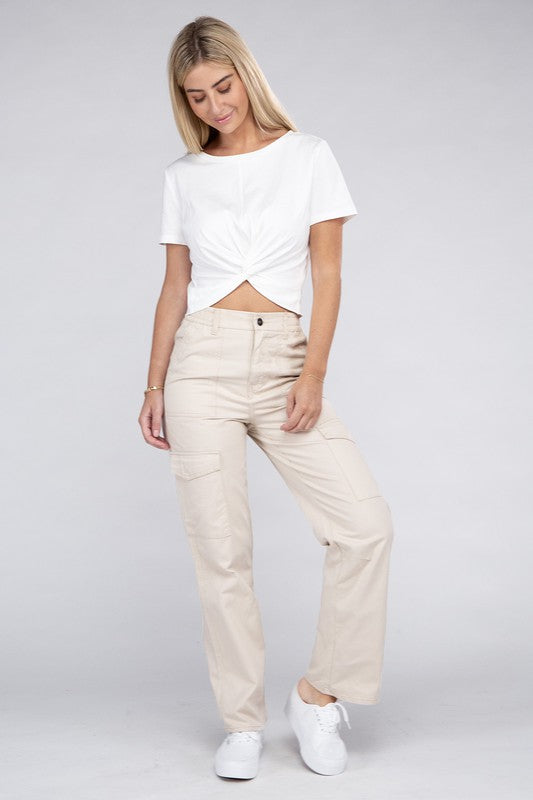 Keeping It Cool & Casual Cargo Pants in Black & Khaki