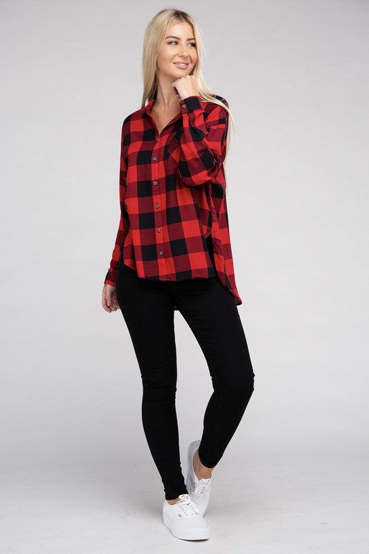 Countryside Plaid Flannel Shirt in Assorted Colors