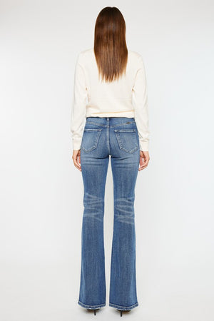 Diana High Rise Flare Jeans in Medium Wash