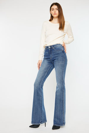 Diana High Rise Flare Jeans in Medium Wash