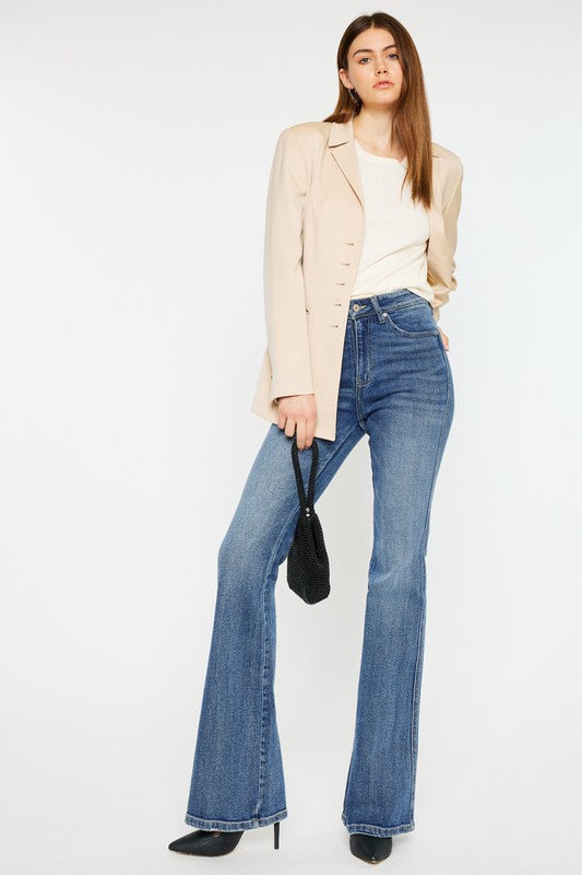 Diana High Rise Flare Jeans in Medium Wash