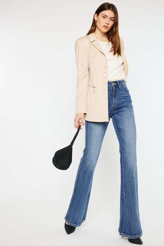 Diana High Rise Flare Jeans in Medium Wash