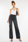 That's So 90s Flare Jeans in Dark Grey