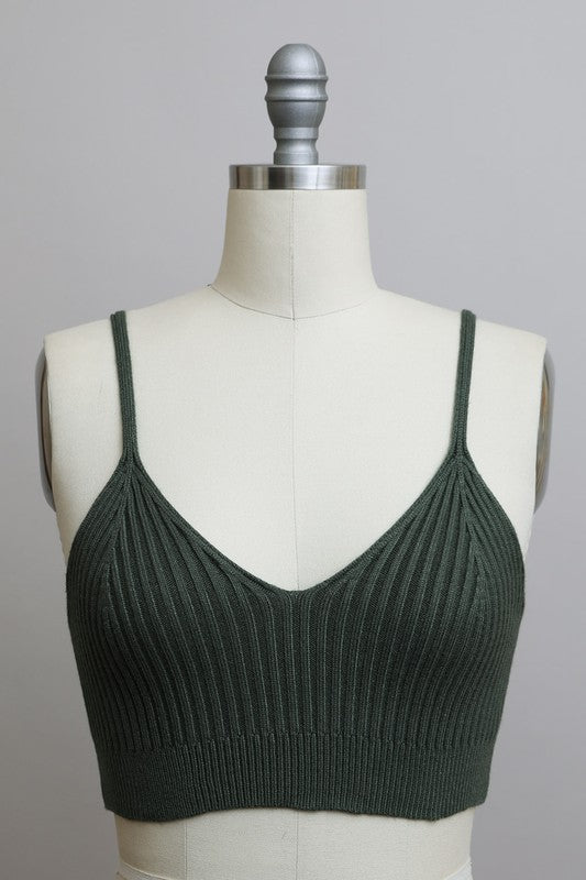 Relax & Unwind Contour Ribbed Brami Top in Assorted Colors