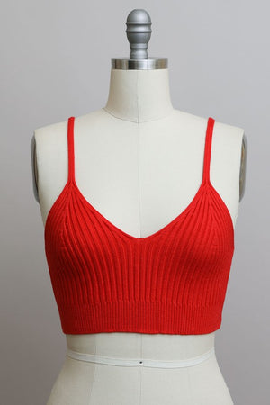 Relax & Unwind Contour Ribbed Brami Top in Assorted Colors