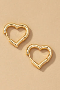 All My Heart Hoop Earrings in Gold