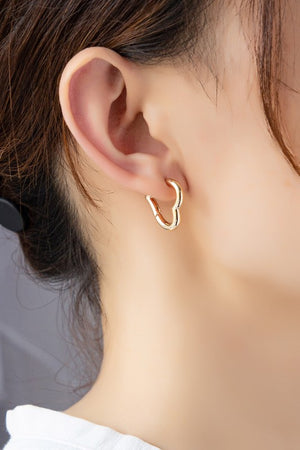 All My Heart Hoop Earrings in Gold