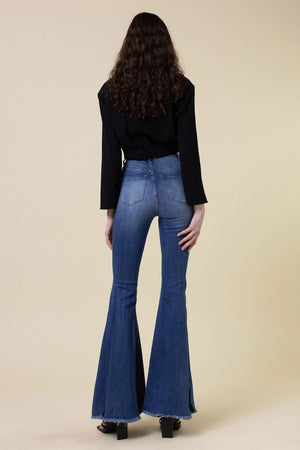 To The Extreme High Rise Flare Jeans in Medium Stone