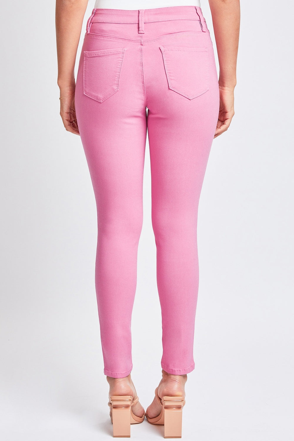 Blisse Hyperstretch Mid-Rise Skinny Pants in Flami-Flamingo