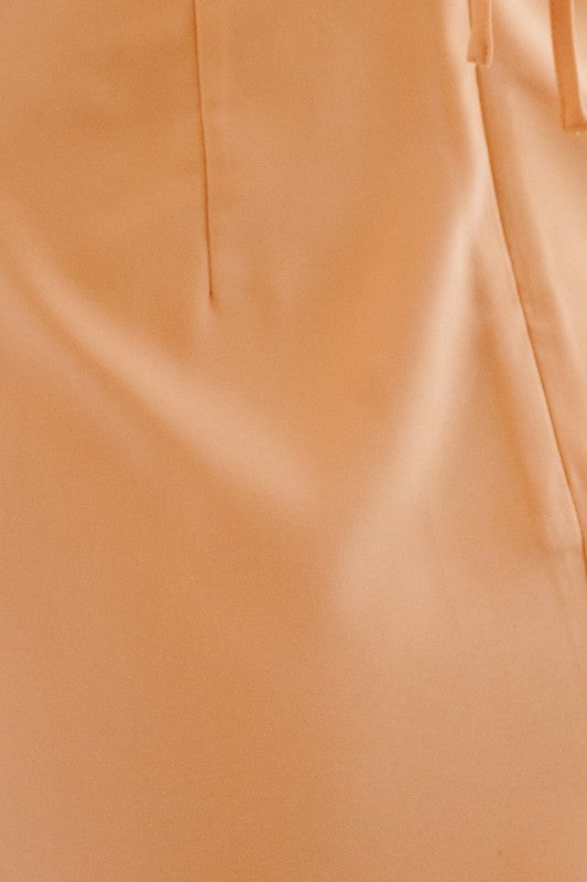 Sassy Strap Detail Mini Dress in Orange & Pink