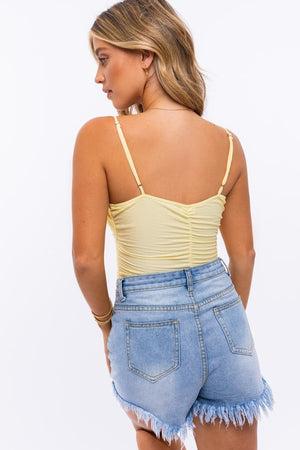 Ready for Warm Weather Ruched Bodysuit
