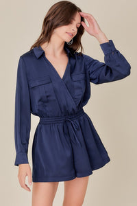 Safari Romper in Deep Navy