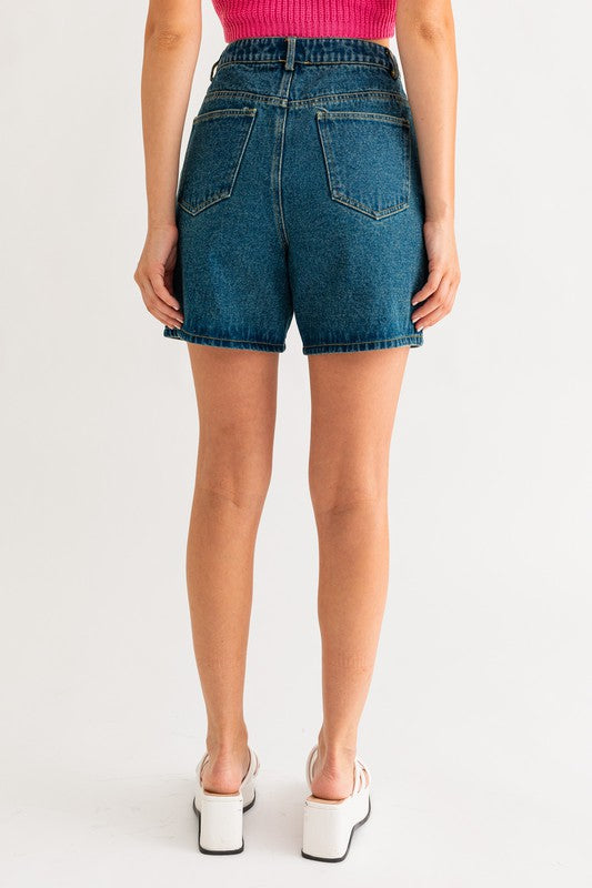 Cheryl Mid Length Denim Shorts