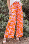 All About The Tropics Drawstring Wide Leg Pants