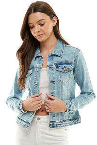 It's Classic Denim Jacket in Light Blue, Medium Blue, & Vintage Black