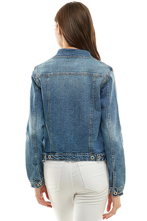 It's Classic Denim Jacket in Light Blue, Medium Blue, & Vintage Black