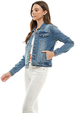 It's Classic Denim Jacket in Light Blue, Medium Blue, & Vintage Black