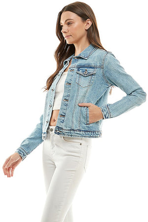 It's Classic Denim Jacket in Light Blue, Medium Blue, & Vintage Black