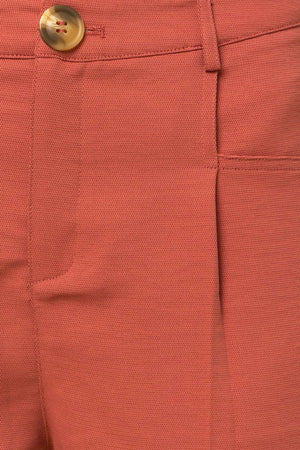 Amari Pleated Short in Coral