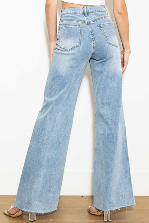 Modern Twist High Waisted Criss Cross Jeans