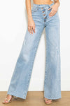 Modern Twist High Waisted Criss Cross Jeans