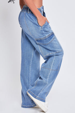 Seams So High-Rise Straight Cargo Jeans