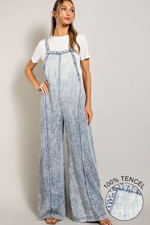 Eco-Friendly Mineral Washed Tencel Jumpsuit