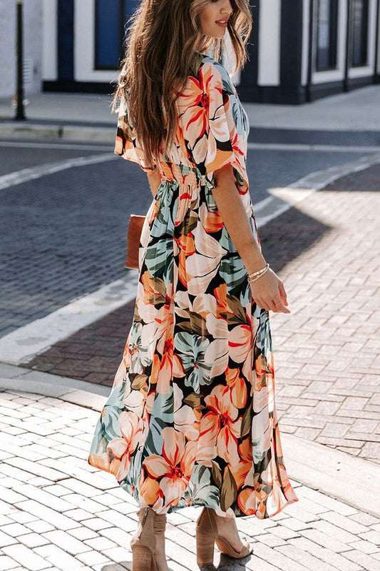 Floral Beauty Midi Dress