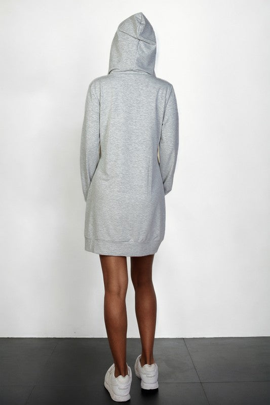 Cozy Comfort Hoodie Mini Dress in Assorted Colors