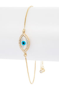 See No Evil Eye String Bracelet