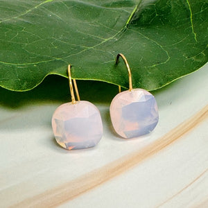 So Elegant Jewel Earrings in Mystic Pink & Mystic White