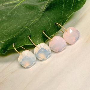 So Elegant Jewel Earrings in Mystic Pink & Mystic White