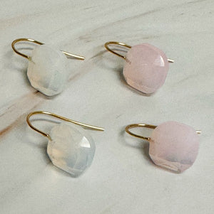 So Elegant Jewel Earrings in Mystic Pink & Mystic White