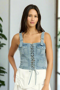 Almeda Cargo Denim Corset