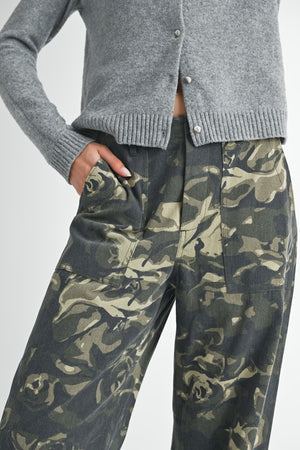 Incog-Chic Camo Straight Leg Pants