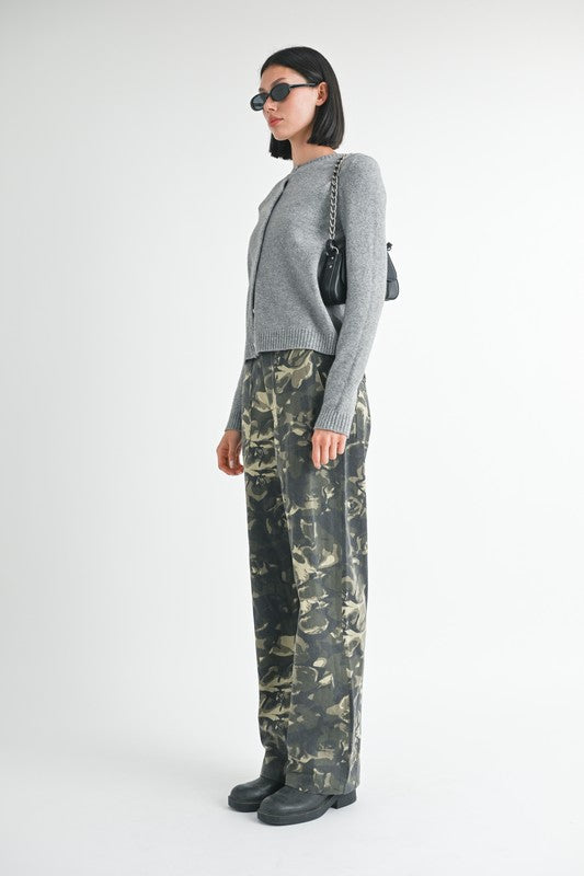 Incog-Chic Camo Straight Leg Pants