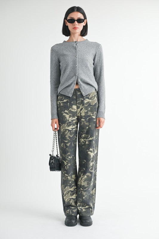 Incog-Chic Camo Straight Leg Pants