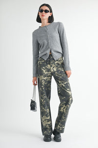 Incog-Chic Camo Straight Leg Pants