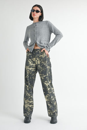 Incog-Chic Camo Straight Leg Pants