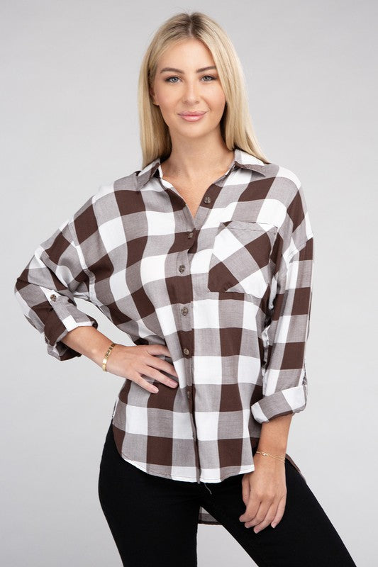 Countryside Plaid Flannel Shirt in Assorted Colors