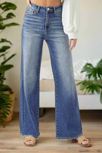 Lorena High Rise Wide Leg Jeans in Dark Wash