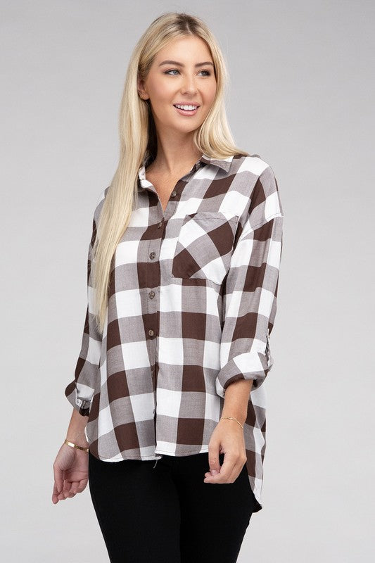 Countryside Plaid Flannel Shirt in Assorted Colors