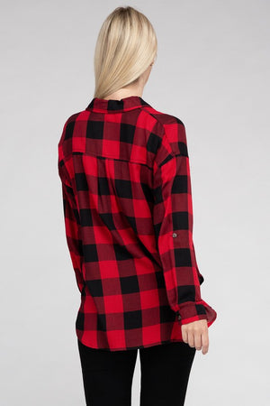 Countryside Plaid Flannel Shirt in Assorted Colors