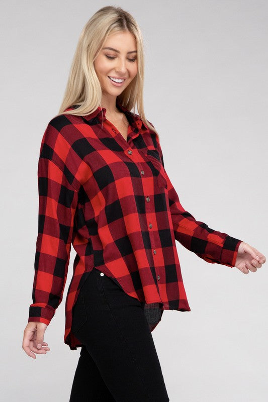 Countryside Plaid Flannel Shirt in Assorted Colors