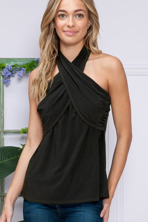 So Cross Sleeveless Top in an Assortment of Colors