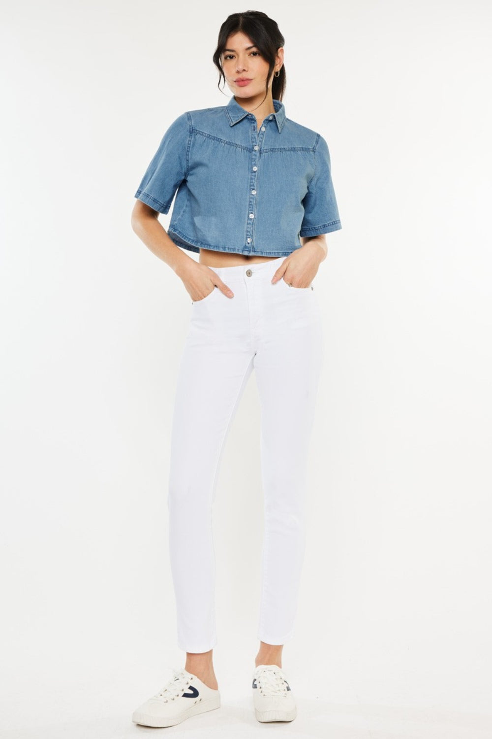 Aneesa High Rise Ankle Skinny Jeans