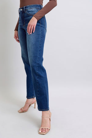 The Seam Dream Ankle Length Straight Jeans in Medium Wash